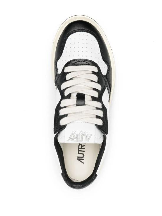 26FW 오트리 메달리스트 로우 스니커즈 AULM WB01 White black - AUTRY