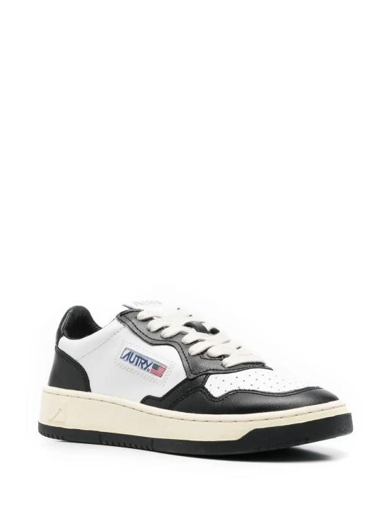 26FW 오트리 메달리스트 로우 스니커즈 AULM WB01 White black - AUTRY