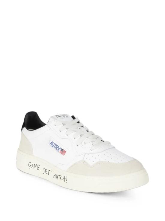 26FW 오트리 메달리스트 로우 스니커즈 AULM MA04 White black - AUTRY