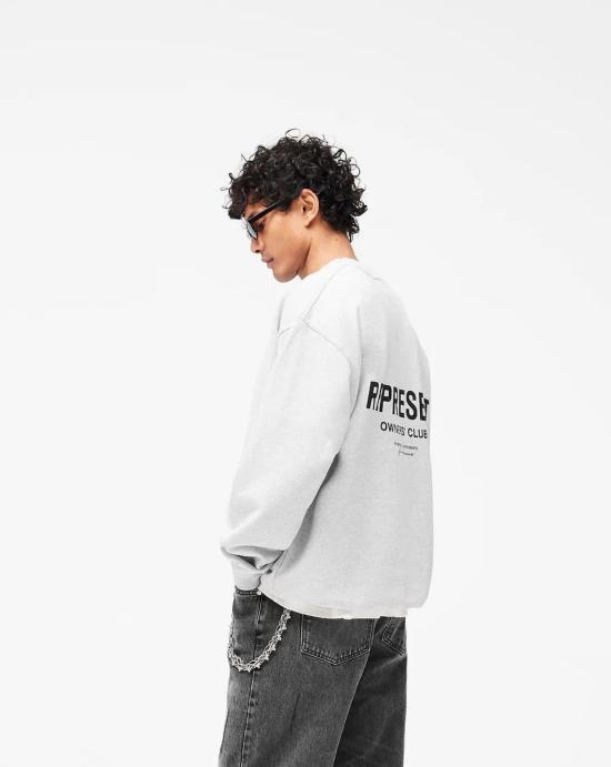  리프레젠트 긴팔 티셔츠 OCM41115 158 Ash grey - REPRESENT