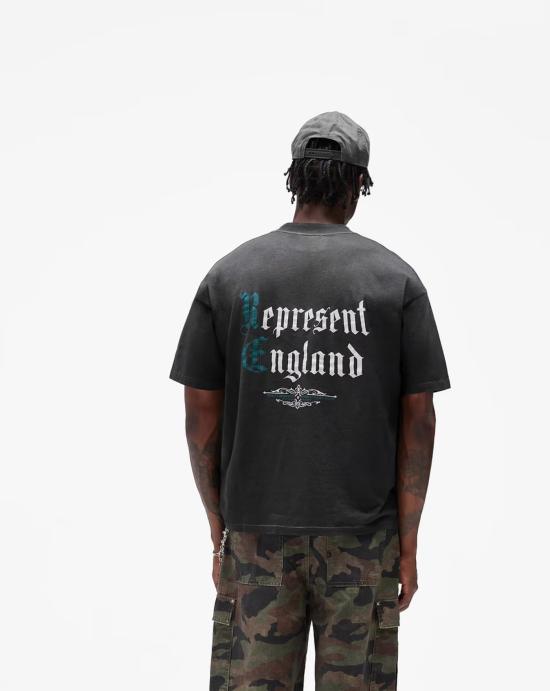  리프레젠트 반팔 티셔츠 MLM101231 04 Stained black - REPRESENT