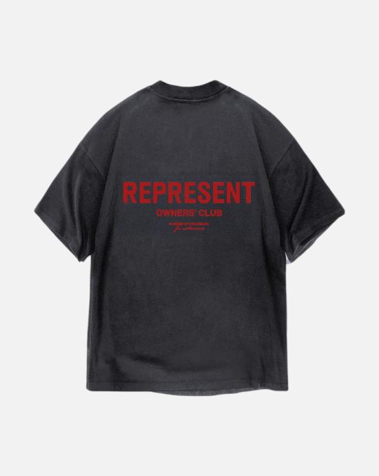  리프레젠트 반팔 티셔츠 OCM41114 02 Washed black - REPRESENT