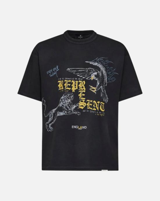  리프레젠트 반팔 티셔츠 MLM101188 02 Washed black