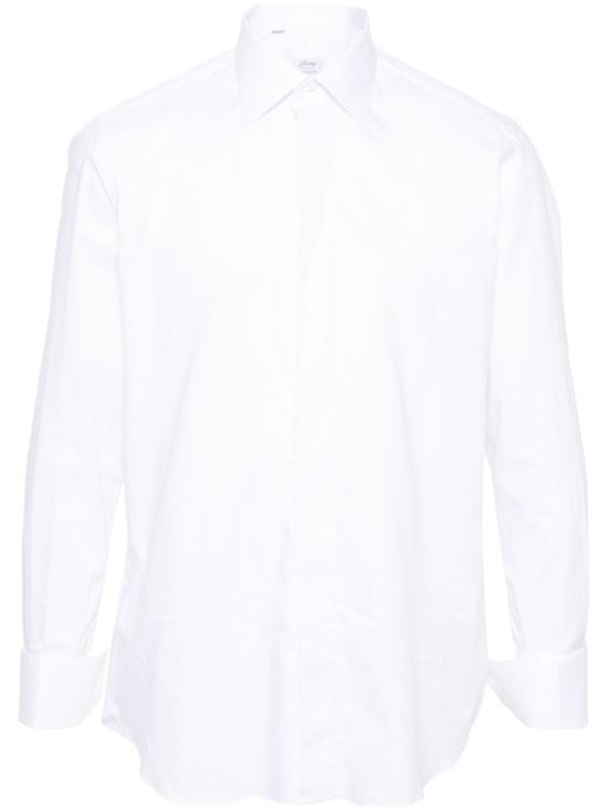 26FW 브리오니 긴팔 셔츠 RCX00L OA04Q9000 WHITE