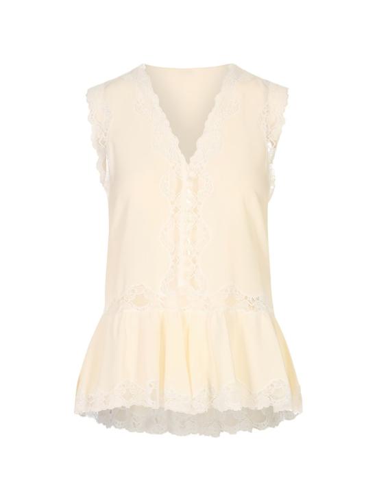 26FW 끌로에 민소매 티셔츠 CH26UHT93005 103 WHITE