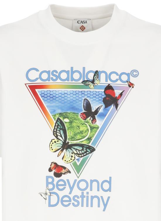 26SS 카사블랑카 반팔 티셔츠 MSP26JTS00116 TENNIS CLUB ICON BEYONDBRIGHT White - CASABLANCA