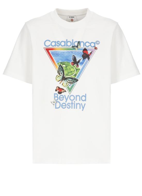 26SS 카사블랑카 반팔 티셔츠 MSP26JTS00116 TENNIS CLUB ICON BEYONDBRIGHT White