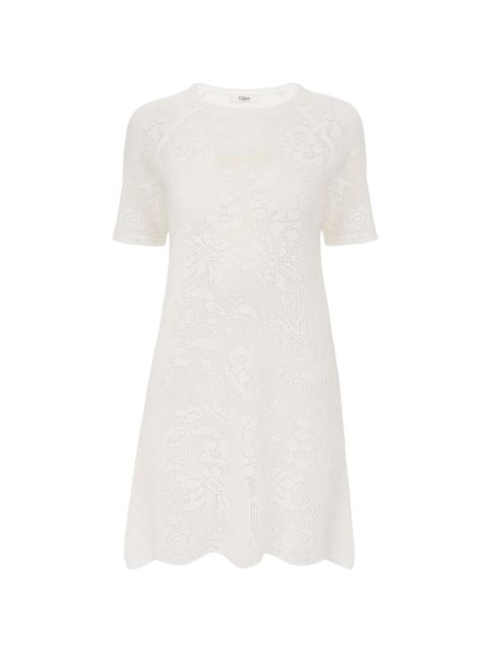 26FW 끌로에 미디 원피스 CH26AMR07 850101 WHITE