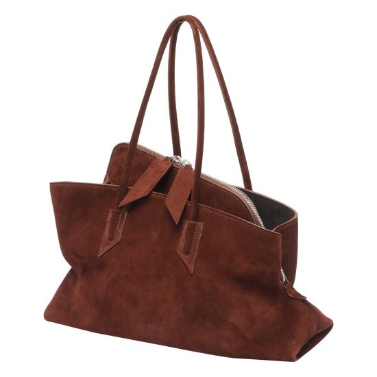 26FW 디 아티코 라 파세지아타 미디엄 탑 핸들 백 250WAH00054 LBT007AA850 BROWN - THE ATTICO