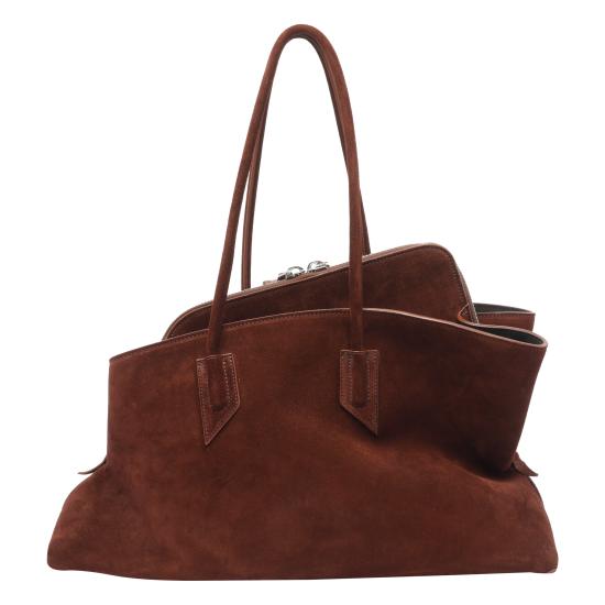 26FW 디 아티코 라 파세지아타 미디엄 탑 핸들 백 250WAH00054 LBT007AA850 BROWN - THE ATTICO