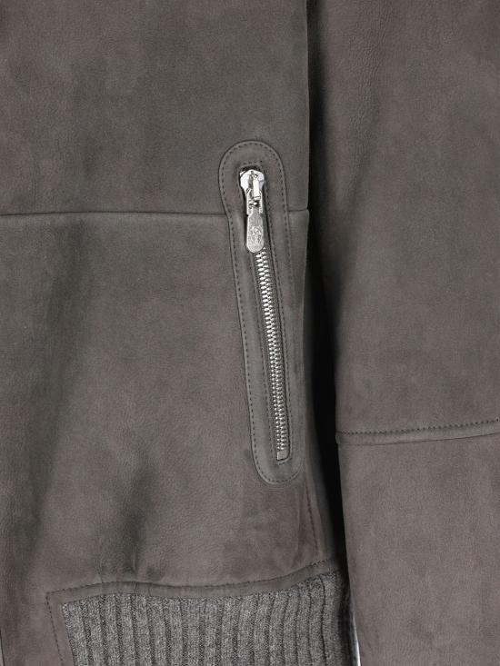 26FW 브루넬로 쿠치넬리 무스탕 MPMCU1737 C9873 ACCIAIO - BRUNELLO CUCINELLI