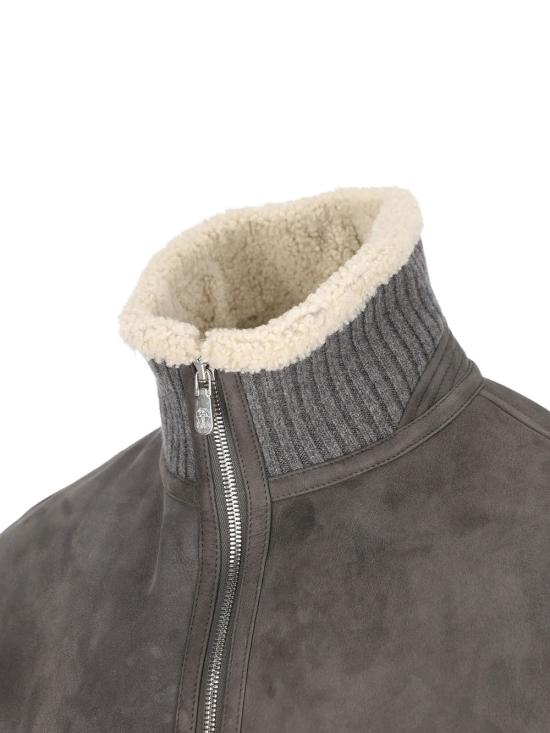 26FW 브루넬로 쿠치넬리 무스탕 MPMCU1737 C9873 ACCIAIO - BRUNELLO CUCINELLI