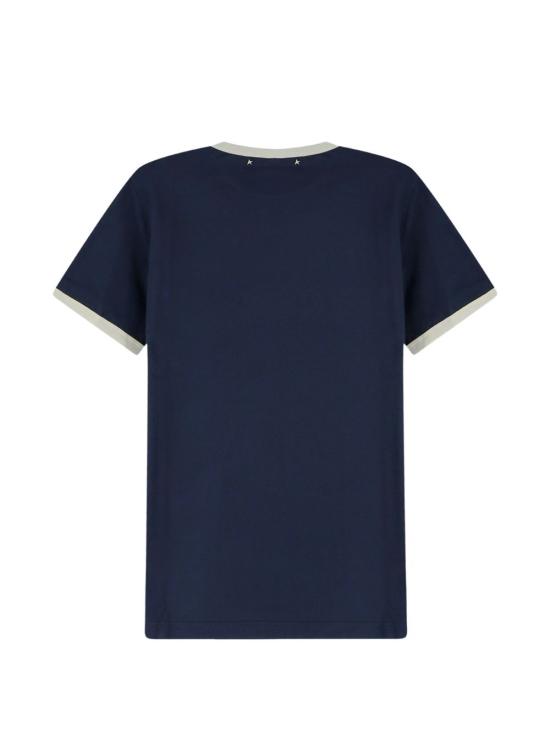 26FW 골든구스 반팔 티셔츠 GMP02761 P00262483134 NAVY - GOLDEN GOOSE