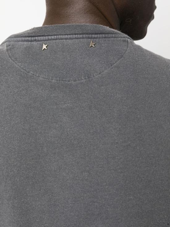 26FW 골든구스 골든 로고 프린트 반팔 티셔츠 GMP01220 P00067160318 GREY - GOLDEN GOOSE