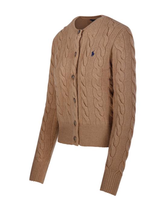 26FW 랄프 로렌 가디건 211972104001 COLLECTION CAMEL - RALPH LAUREN