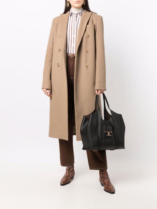 26FW 토즈 T 타임리스 미니 쇼핑백 XBWTSBA0300 Q8EB999 BLACK - TODS