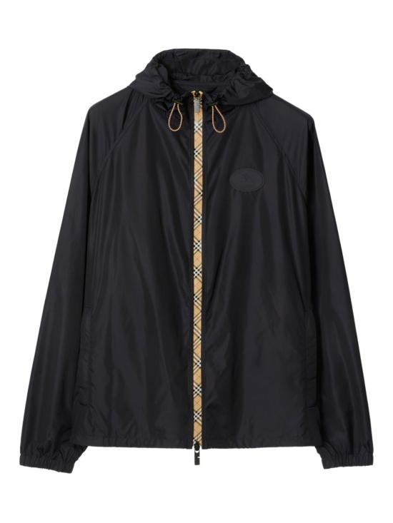 26FW 버버리 체크 테이프 나일론 후드 자켓 8120370 A1222 NAVY