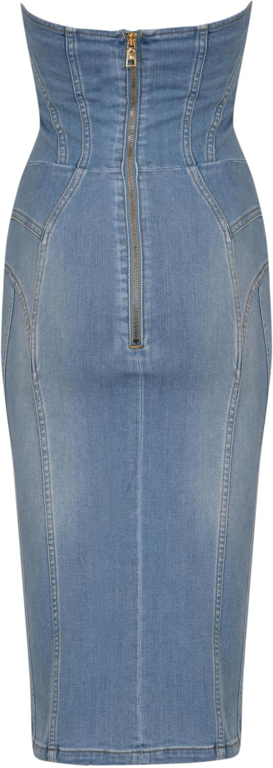 26SS 엘리자베타프랜치 데님 원피스 AJ47D61E2 BLUE - ELISABETTA FRANCHI