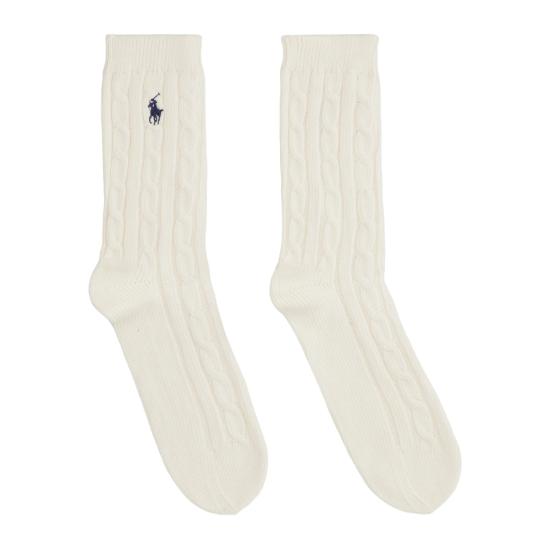 26FW 랄프 로렌 양말 455955244005 IVORY - RALPH LAUREN