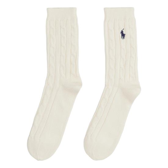 26FW 랄프 로렌 양말 455955244005 IVORY