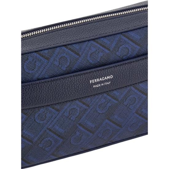 26FW 살바토레 페라가모 크로스백 241658 0791232 NENAV BLUE BLACK - SALVATORE FERRAGAMO
