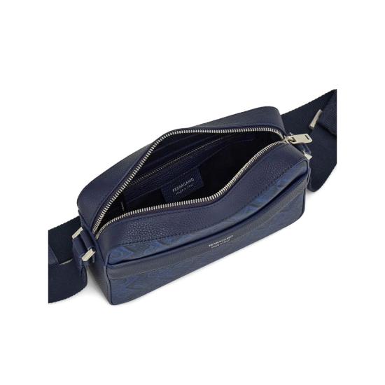 26FW 살바토레 페라가모 크로스백 241658 0791232 NENAV BLUE BLACK - SALVATORE FERRAGAMO