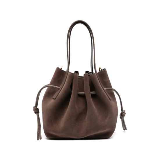 26FW 유제피 토트백 MINI SCALLOP SUEDE NUTME BROWN