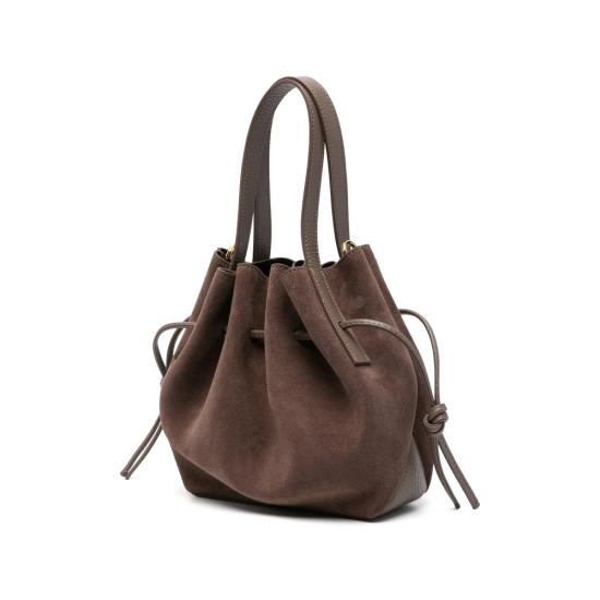 26FW 유제피 토트백 MINI SCALLOP SUEDE NUTME BROWN - YUZEFI