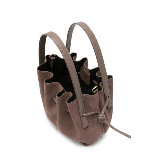 26FW 유제피 토트백 MINI SCALLOP SUEDE NUTME BROWN - YUZEFI