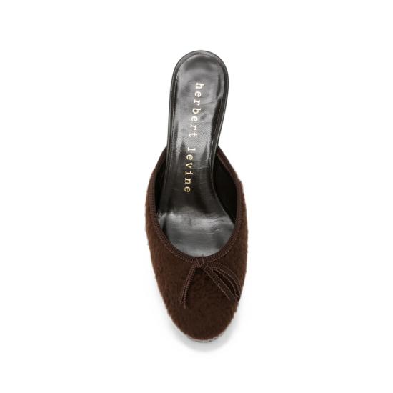 26FW 허버트 리바인 뮬/슬리퍼 HBWF134 077 BROWN - HERBERT LEVINE