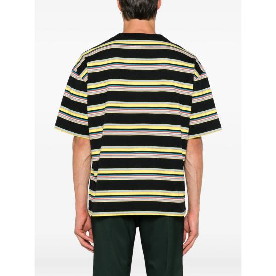 26FW 마르니 반팔 티셔츠 UTC682 HUJY0001S0 STY48 BLACK YELLOW - MARNI