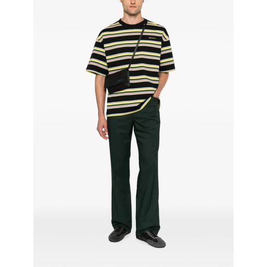 26FW 마르니 반팔 티셔츠 UTC682 HUJY0001S0 STY48 BLACK YELLOW - MARNI