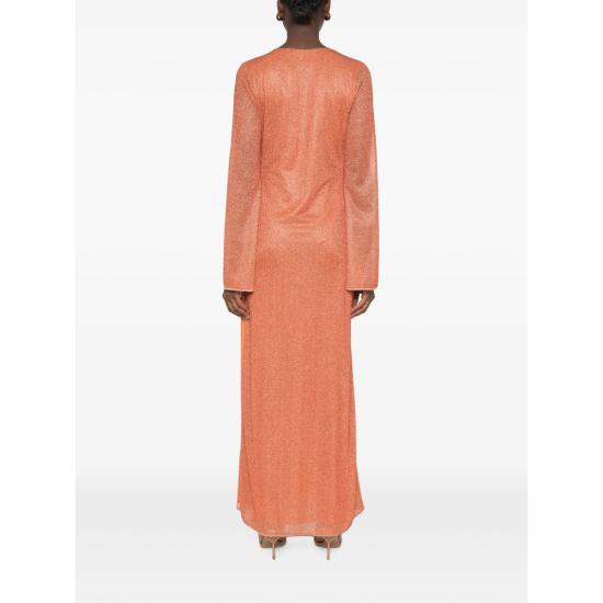 26FW 오세리 롱 원피스 RLS261 LUREX ORANG ORANGE - OSÉREE