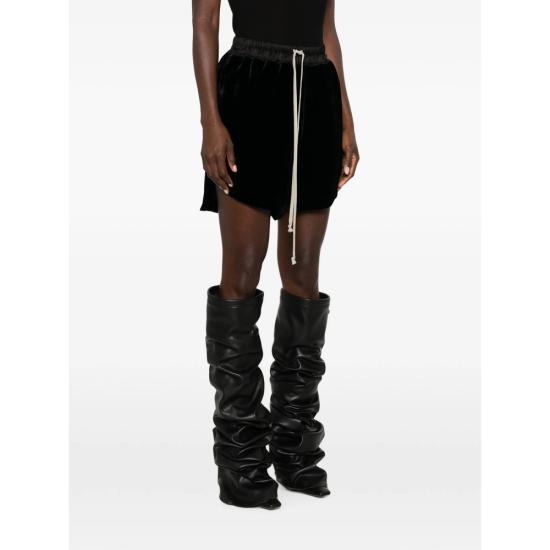 26FW 릭 오웬스 숏 스커트 RP02F5380 V 09 BLACK - RICK OWENS