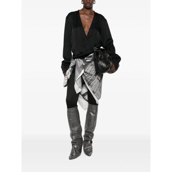 26FW 릭 오웬스 블라우스 RP02F5244 SCH 09 BLACK - RICK OWENS
