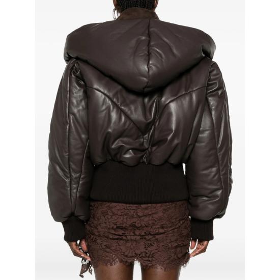 26FW 디 아티코 가죽 자켓 261WCB00127 LBT169AA 204 BROWN - THE ATTICO