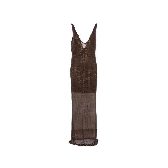 26FW 베누자 롱 원피스 DS005C JAVA BROWN