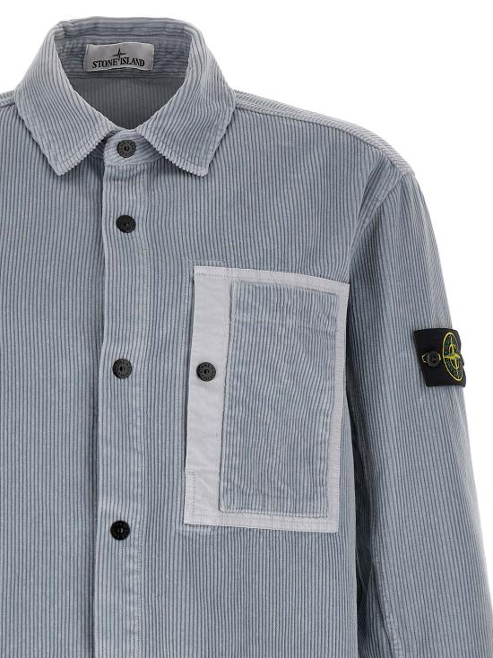 26FW 스톤 아일랜드 긴팔 셔츠 1200016 와 블라우스 회색 - STONE ISLAND