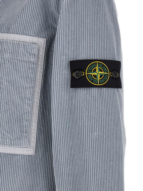 26FW 스톤 아일랜드 긴팔 셔츠 1200016 와 블라우스 회색 - STONE ISLAND