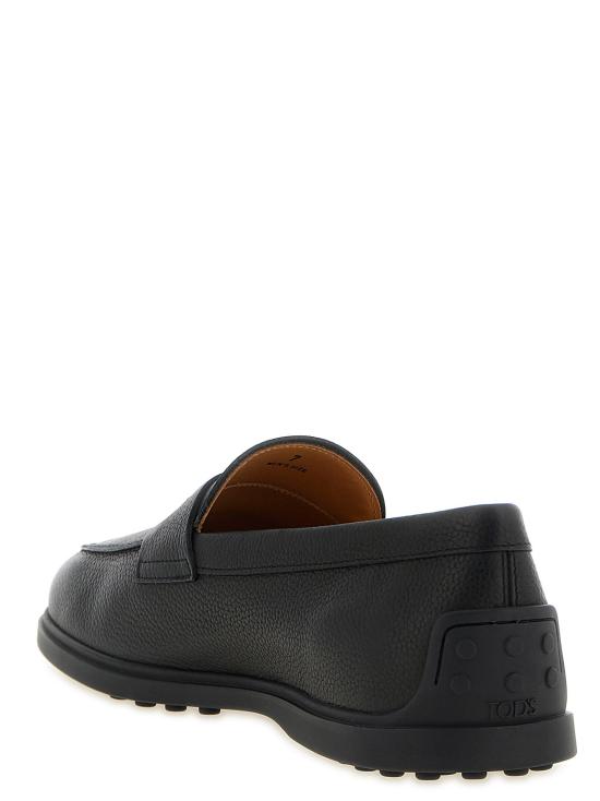 26FW 토즈 로퍼 해머드 가죽  블랙 - TODS