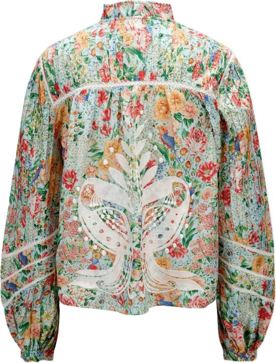 26FW 팜 리오 블라우스 FARMRIO355775L0026RENDEIRAMULTICOLORCUTWORKBLOUSEBLOUSESMULTICOLOR DIVERS - FARM RIO