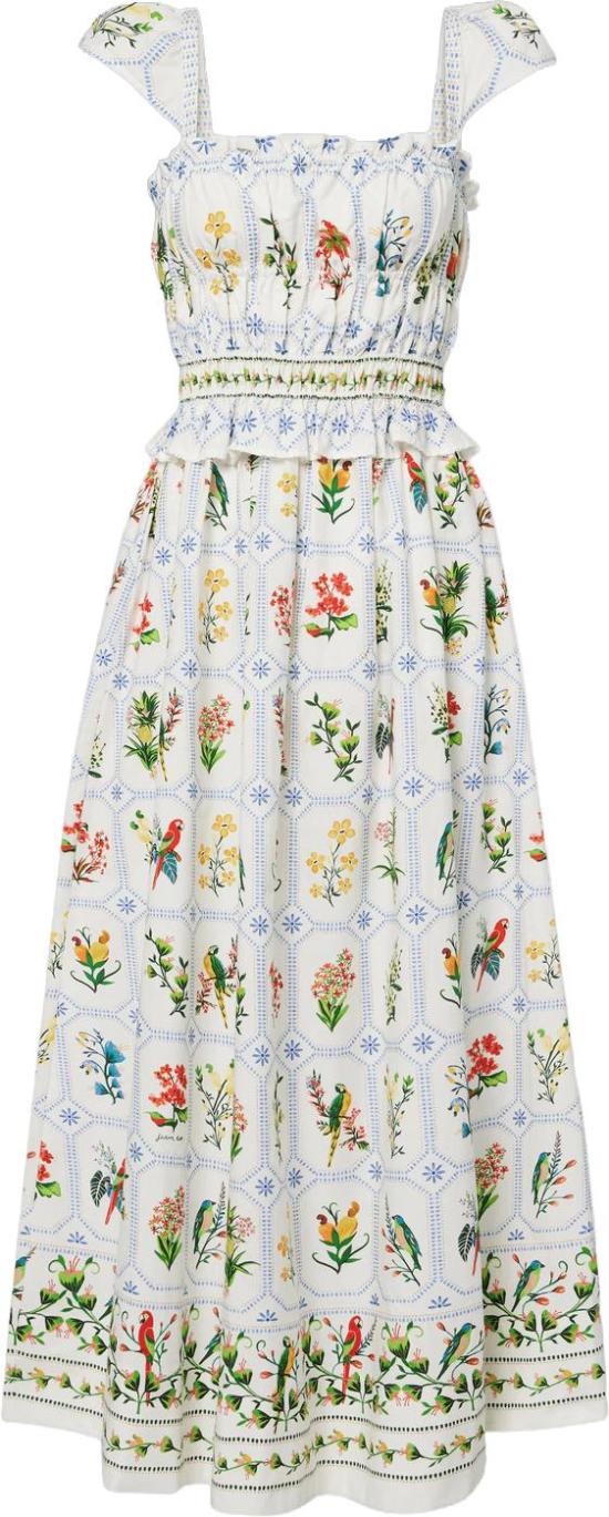 26FW 팜 리오 롱 원피스 FARMRIO35582525203TROPICALPORCELAINMAXIDRESSMAXIDRESSESOFFWHITEDESSIN