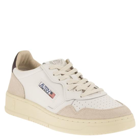 26FW 오트리 메달리스트 로우 스니커즈 AULM WHITE BROWN - AUTRY