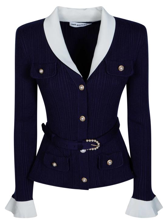 26FW 셀프 포트레이트 가디건 PF26131CN NAVY BLU