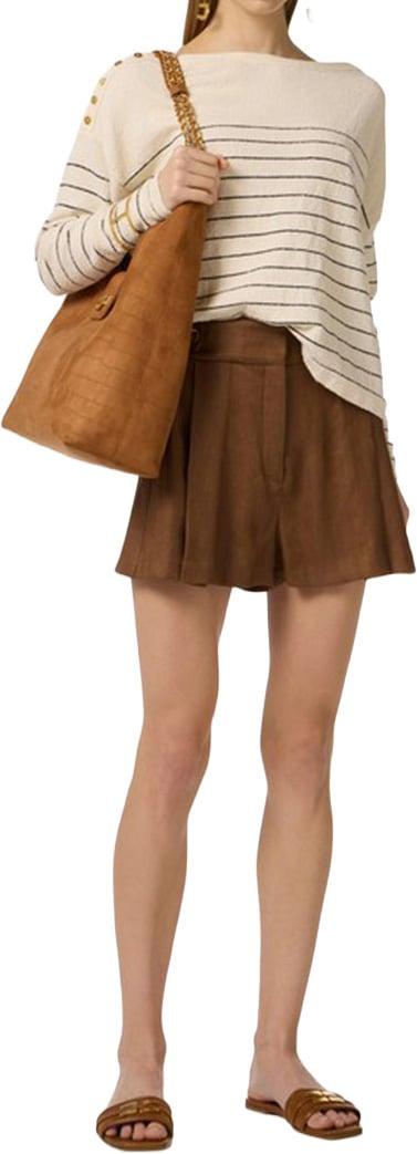 26SS 엘리자베타프랜치 숏팬츠 SH01162E2 BROWN - ELISABETTA FRANCHI