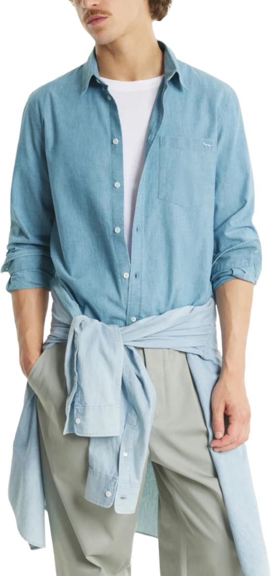 26SS 메종키츠네 셔츠 50797590413598 LICHTBLUE - MAISON KITSUNE