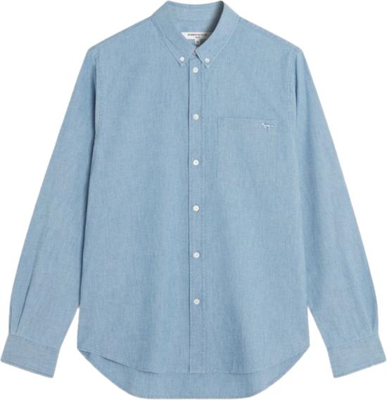 26SS 메종키츠네 셔츠 50797590413598 LICHTBLUE