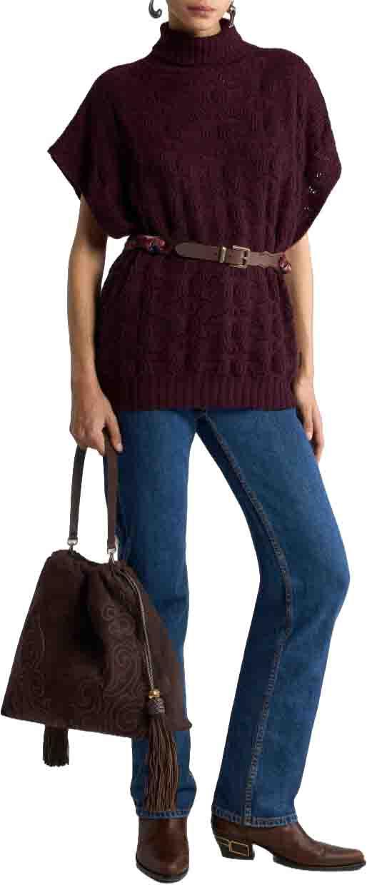 26FW 에트로 니트웨어 WRKE0410AU12AR0369 MAROON - ETRO