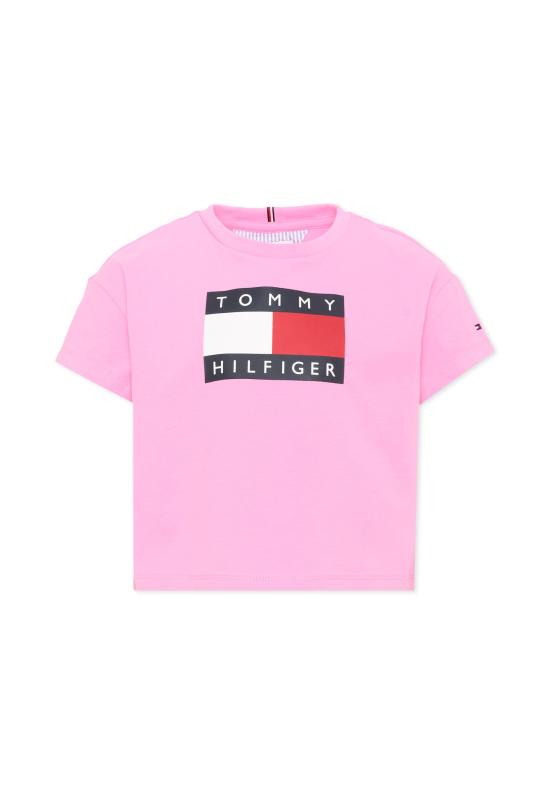 26FW [키즈] 타미힐피거 티셔츠 KG0KG09289 TOU PINK