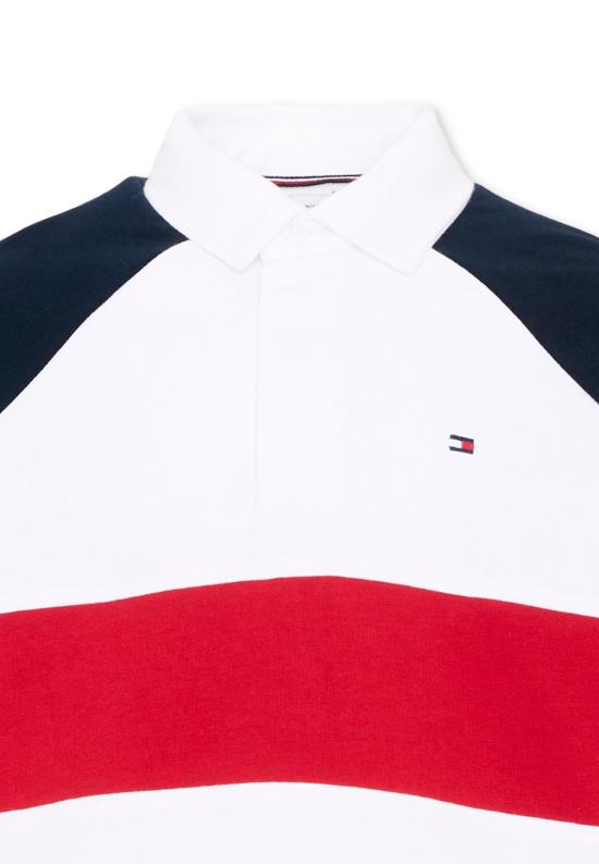 26FW [키즈] 타미힐피거 폴로 셔츠 KB0KB10584 YBR WHITE - TOMMY HILFIGER